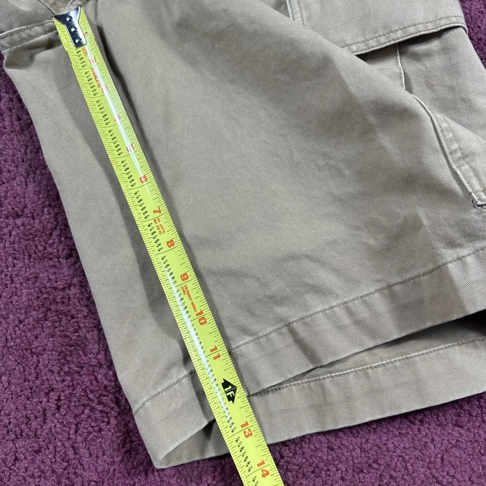 Polo Jeans Company Cargo Shorts Mens 34 Khaki Ralph Lauren MFG USRL Surplus VTG